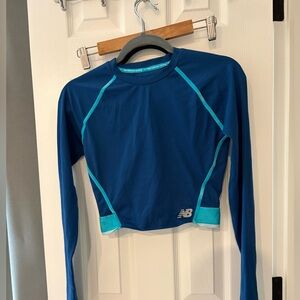 New Balance Blue and Aqua Athletic Running Shirt